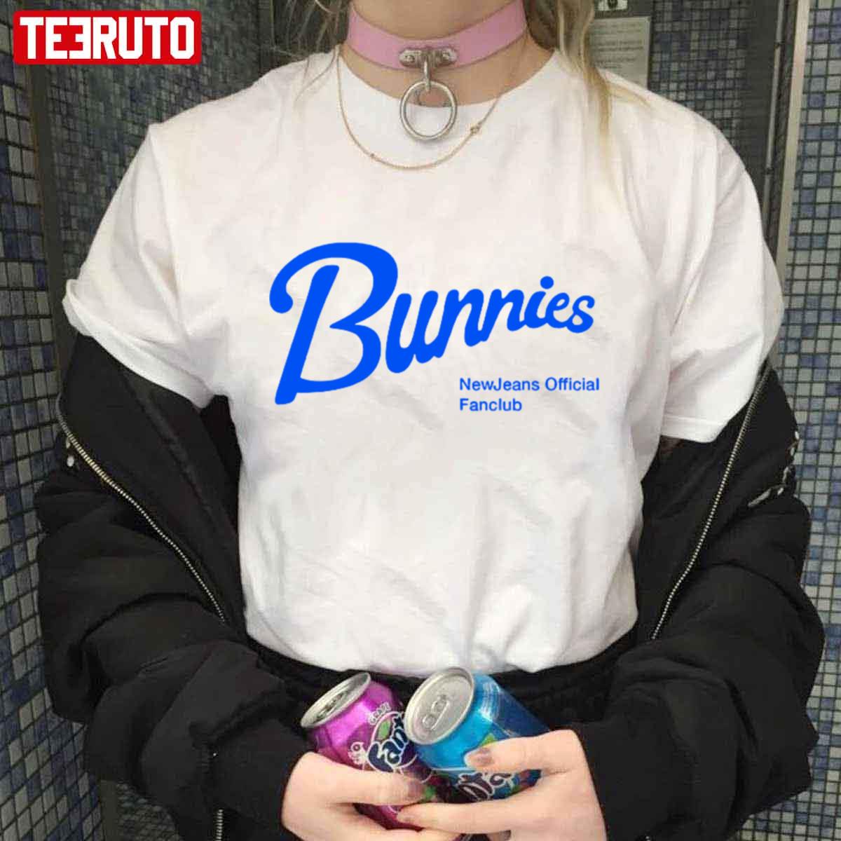 Bunnies Newjeans Official Fanclub Logo Unisex T-Shirt - Teeruto