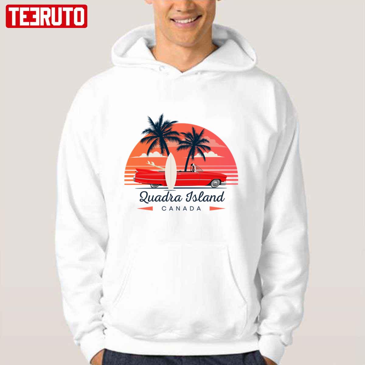 Canada Quadra Island Vintage Unisex Hoodie