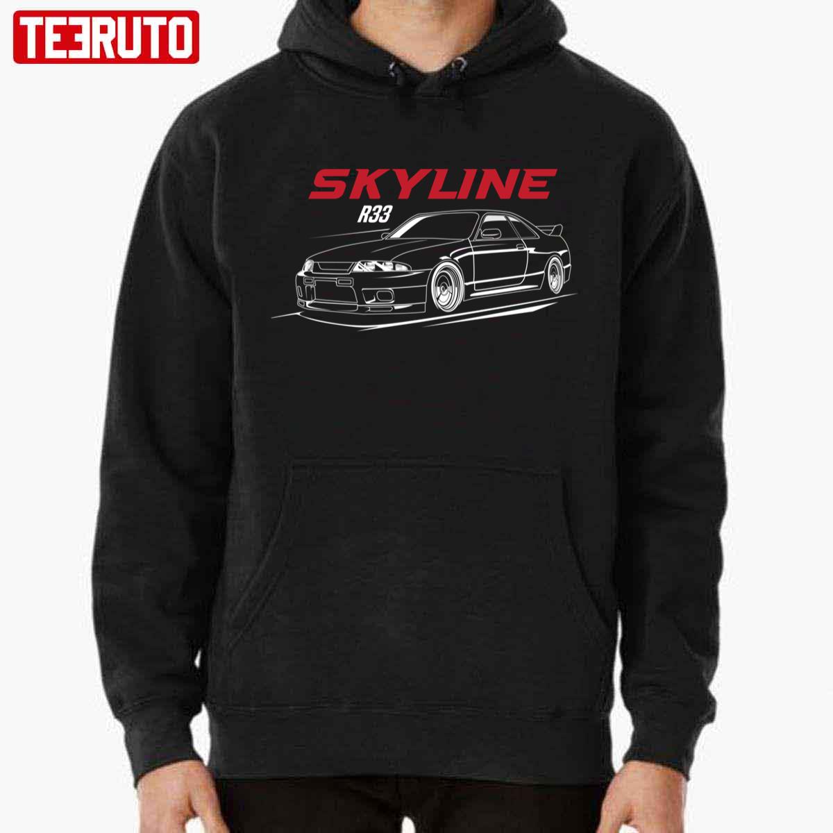 Car Lovers Nissan Skyline Gt R 33 Unisex T-Shirt - Teeruto