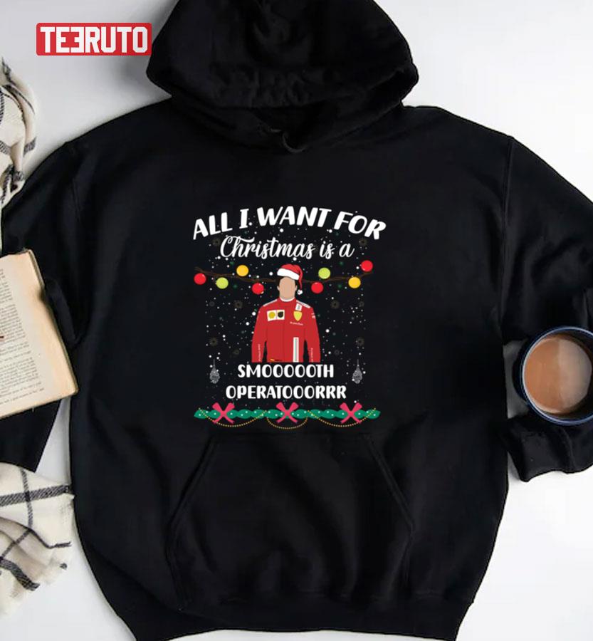Car Racing All I Want For Christmas Is Carlos Sainz Unisex Sweatshirt