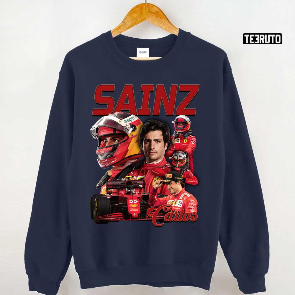 Carlos Sainz Flash 55 Collage Formula 1 Unisex Sweatshirt - Teeruto