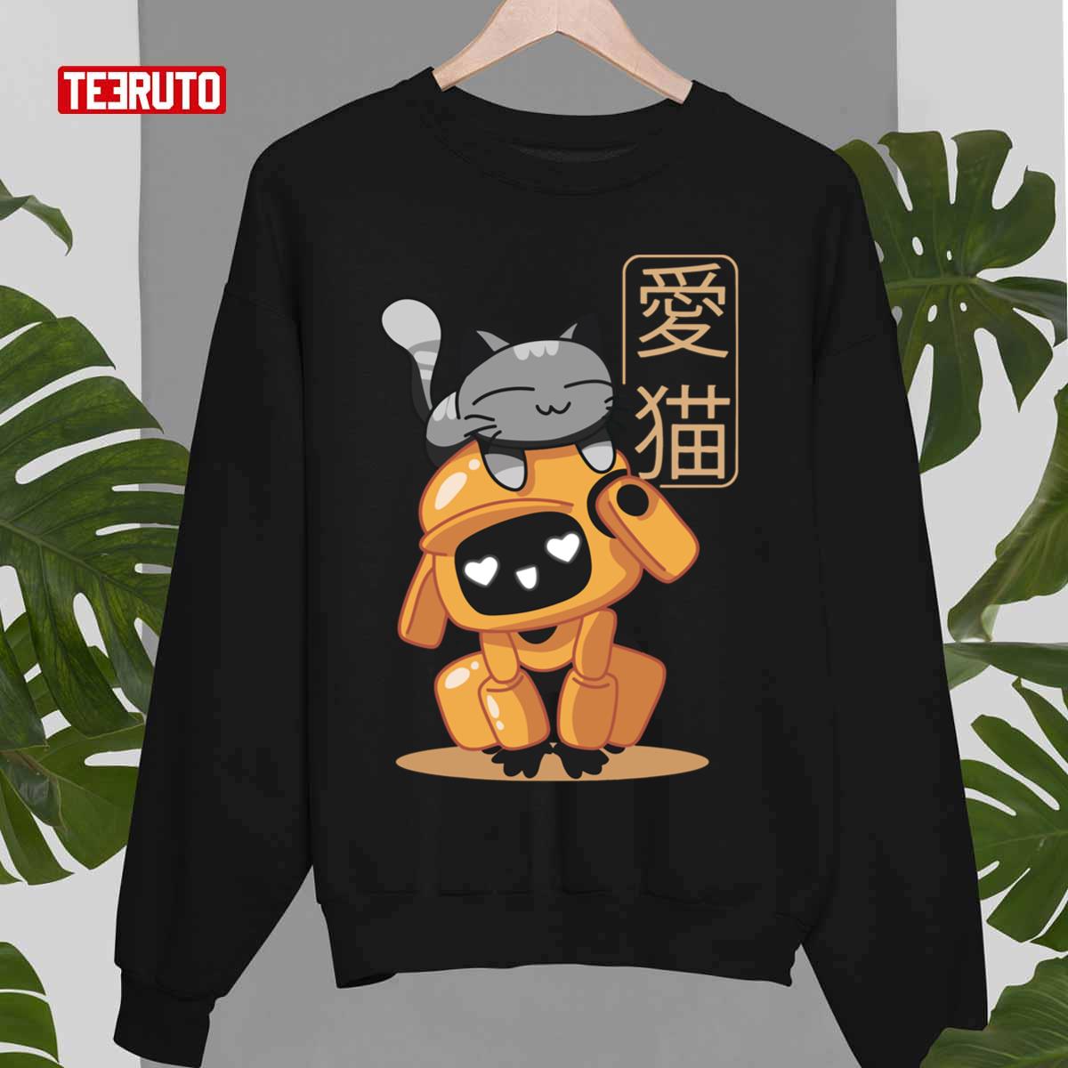 Cartoon Love Death Robots Cat Cute Unisex Sweatshirt