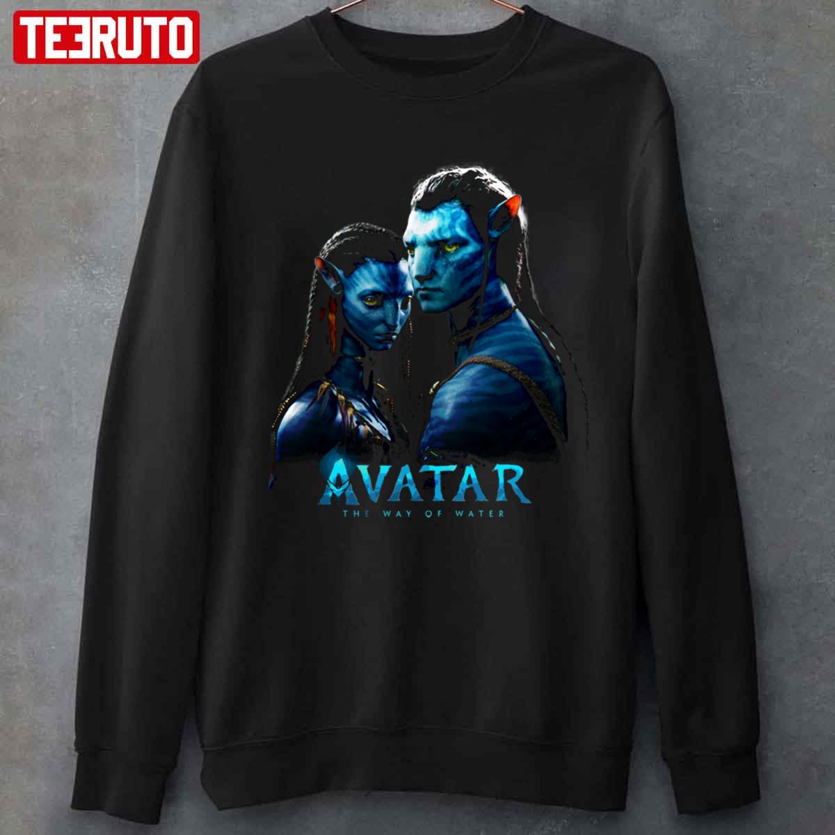 Characters Avatar 2 The Way Of Water Jake And Neytiri Unisex T-shirt Characters Avatar 2 The Way Of Water Jake And Neytiri Unisex T-shirt
