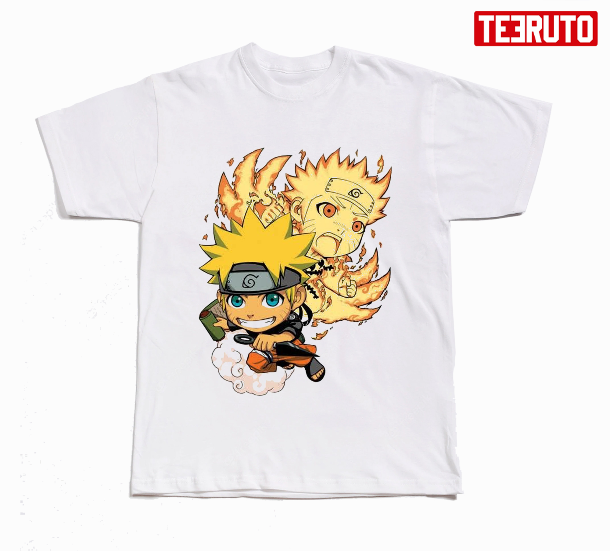 Chibi Design Naruto's World Anime Unisex T-Shirt - Teeruto