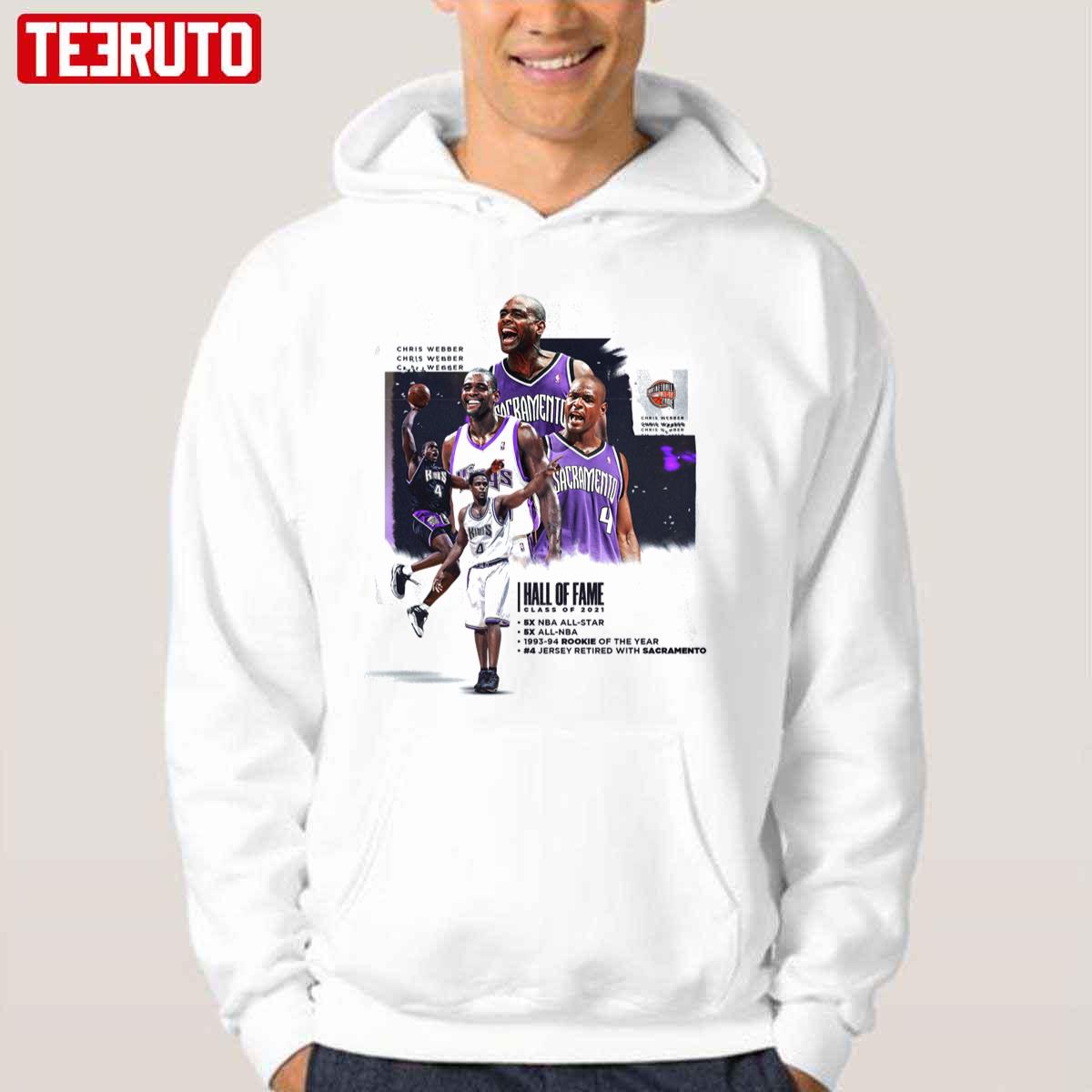 Chris Webber 4 Legend Basketbal Sacramento Kings Unisex Hoodie