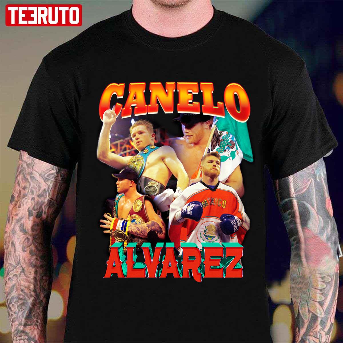 Canelo Alvarez T-shirt Boxing Front and Back
