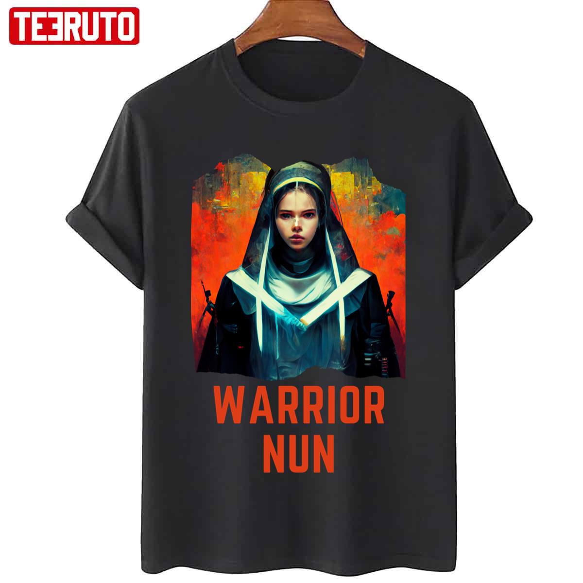Colored Art Of Warrior Nun Netflix Unisex Sweatshirt