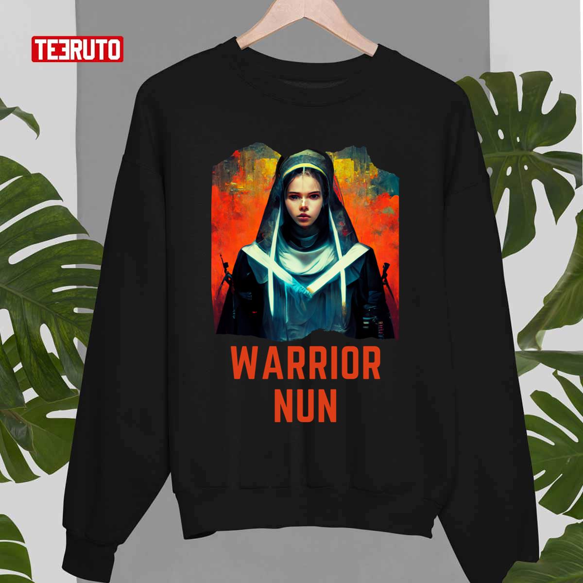 Colored Art Of Warrior Nun Netflix Unisex Sweatshirt