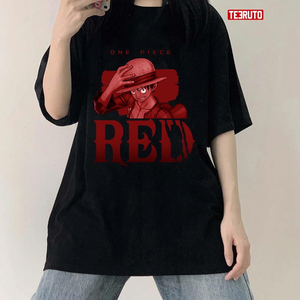 Coming Up One Piece Film Red Artwork Unisex T-shirt