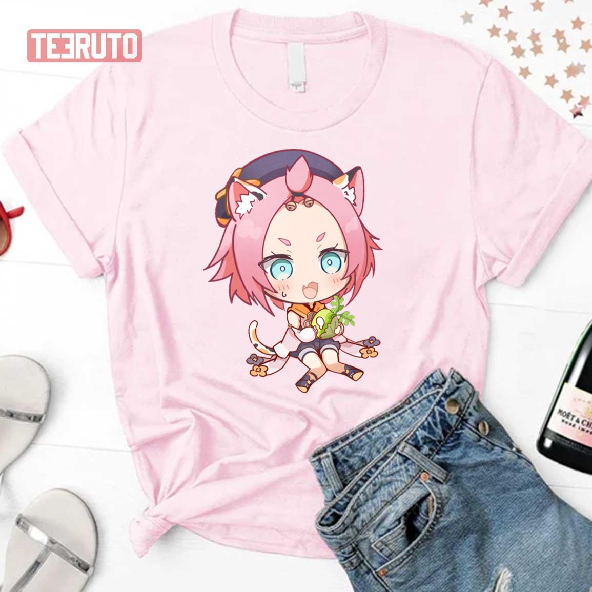 Confusing Chibi Diona Genshin Impact Unisex T-Shirt - Teeruto