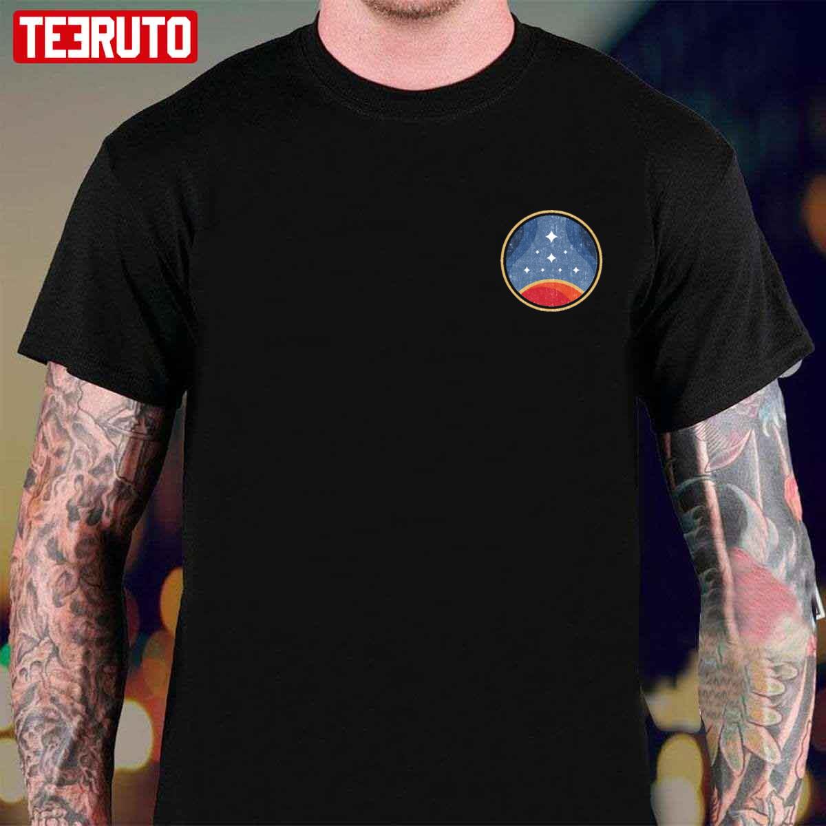 Constellation Badge Starfield Design Unisex T-Shirt
