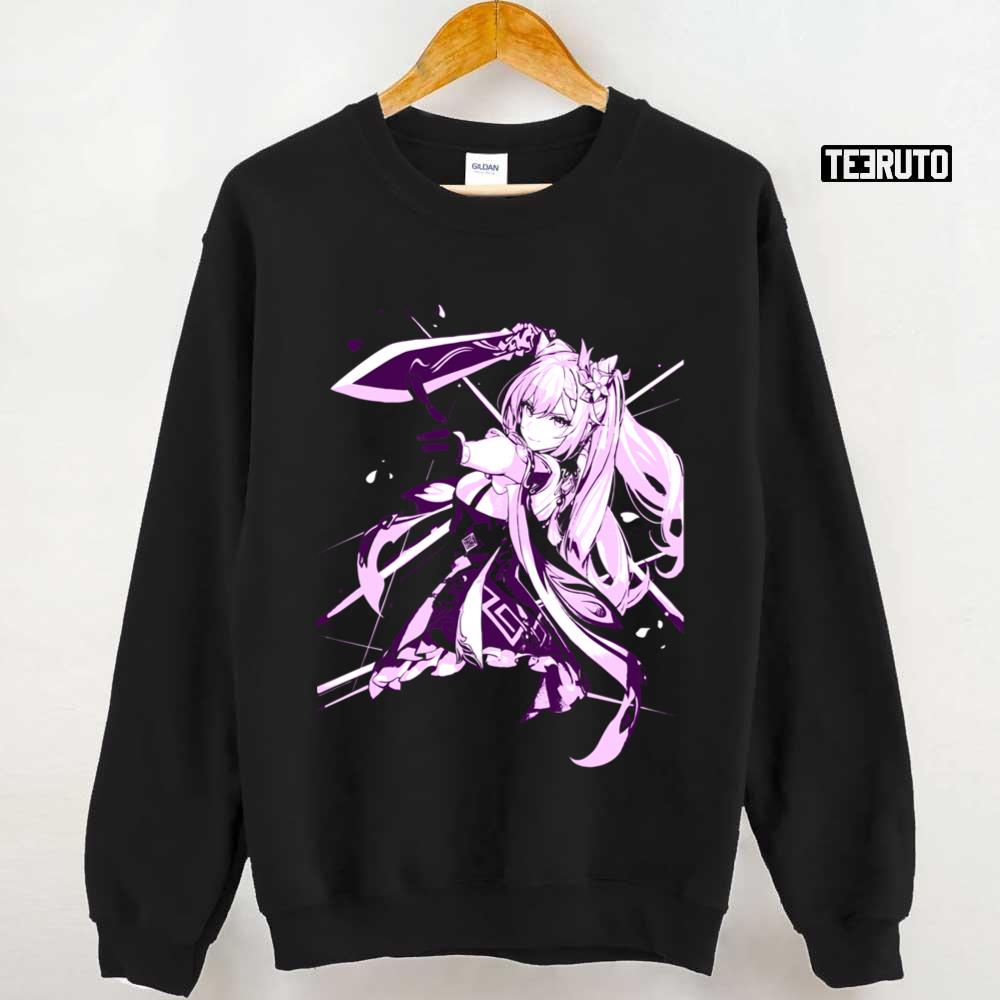 Cool Genshin Impact Keqing Electro Character Art Unisex T-Shirt