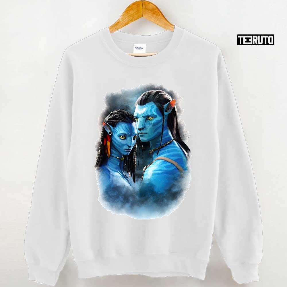 Men's Avatar: The Way Of Water Neytiri And Jake Sully Watercolor Heart  Sweatshirt : Target