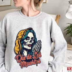 Creepy Dia De Lost Muertos Skull Unisex Sweatshirt