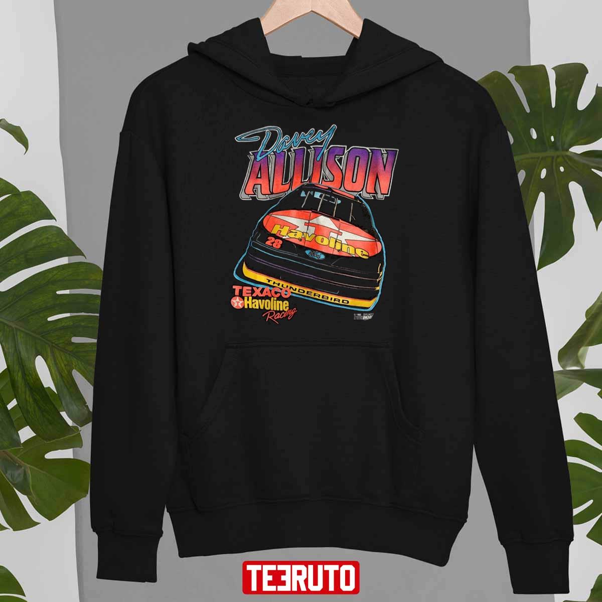 Davey Allison Car Racing Retro 90s Art Unisex Hoodie