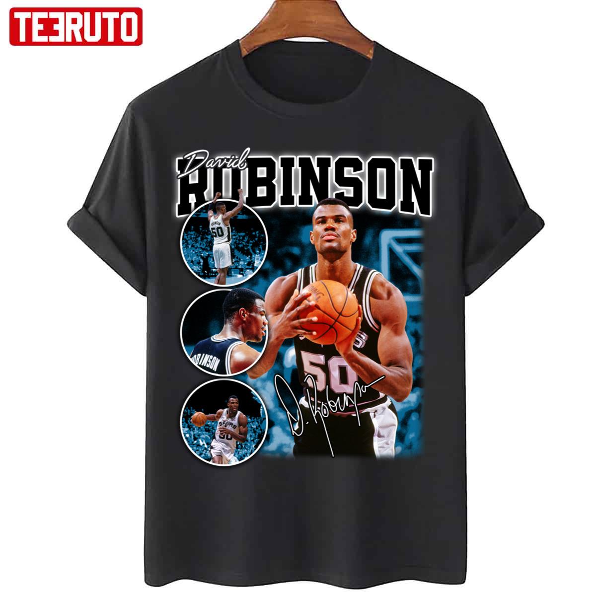 David Robinson Basketball Signature Vintage Retro Unisex T-Shirt - Teeruto