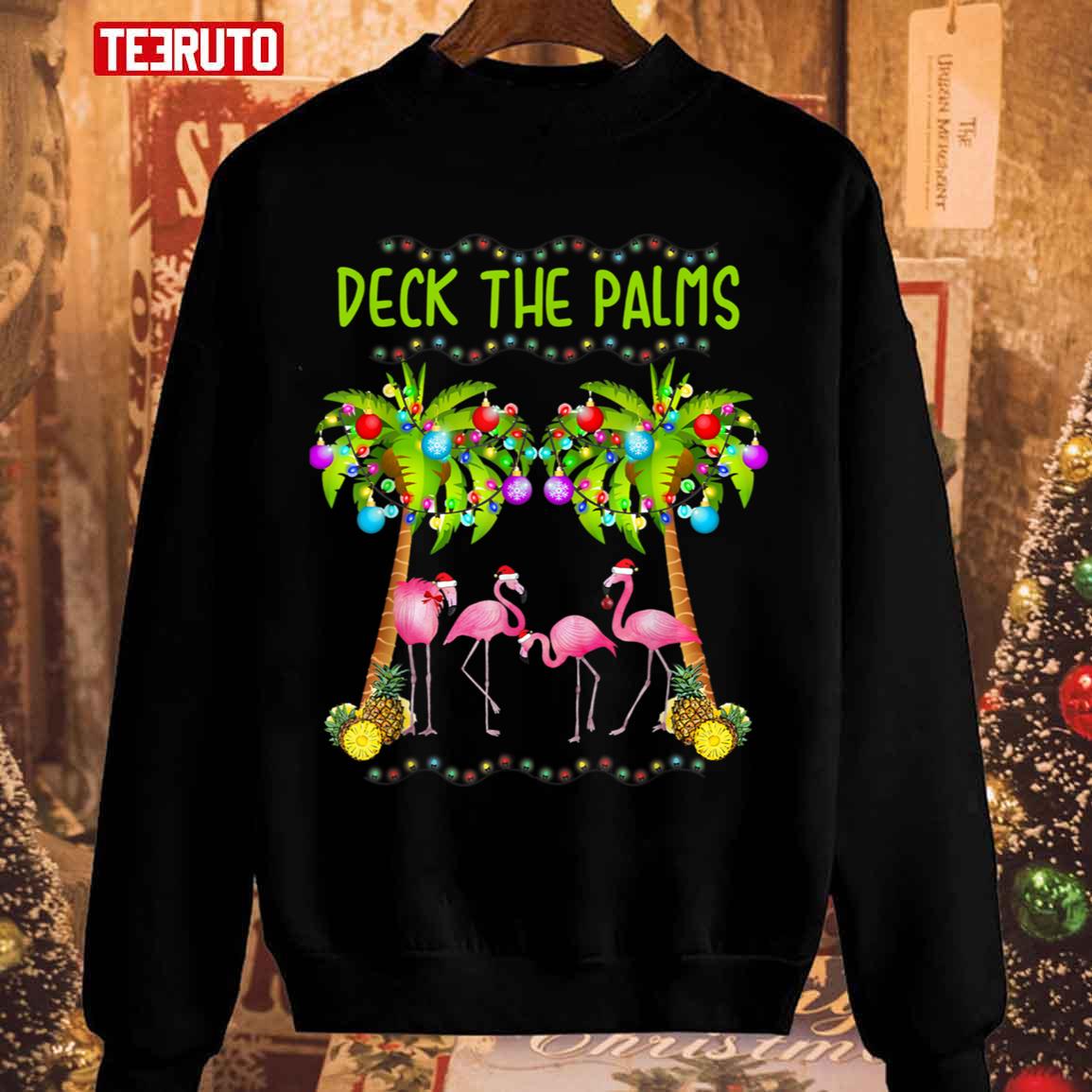 Deck The Palms I'm Dreaming Of A Pink Christmas Unisex Sweatshirt