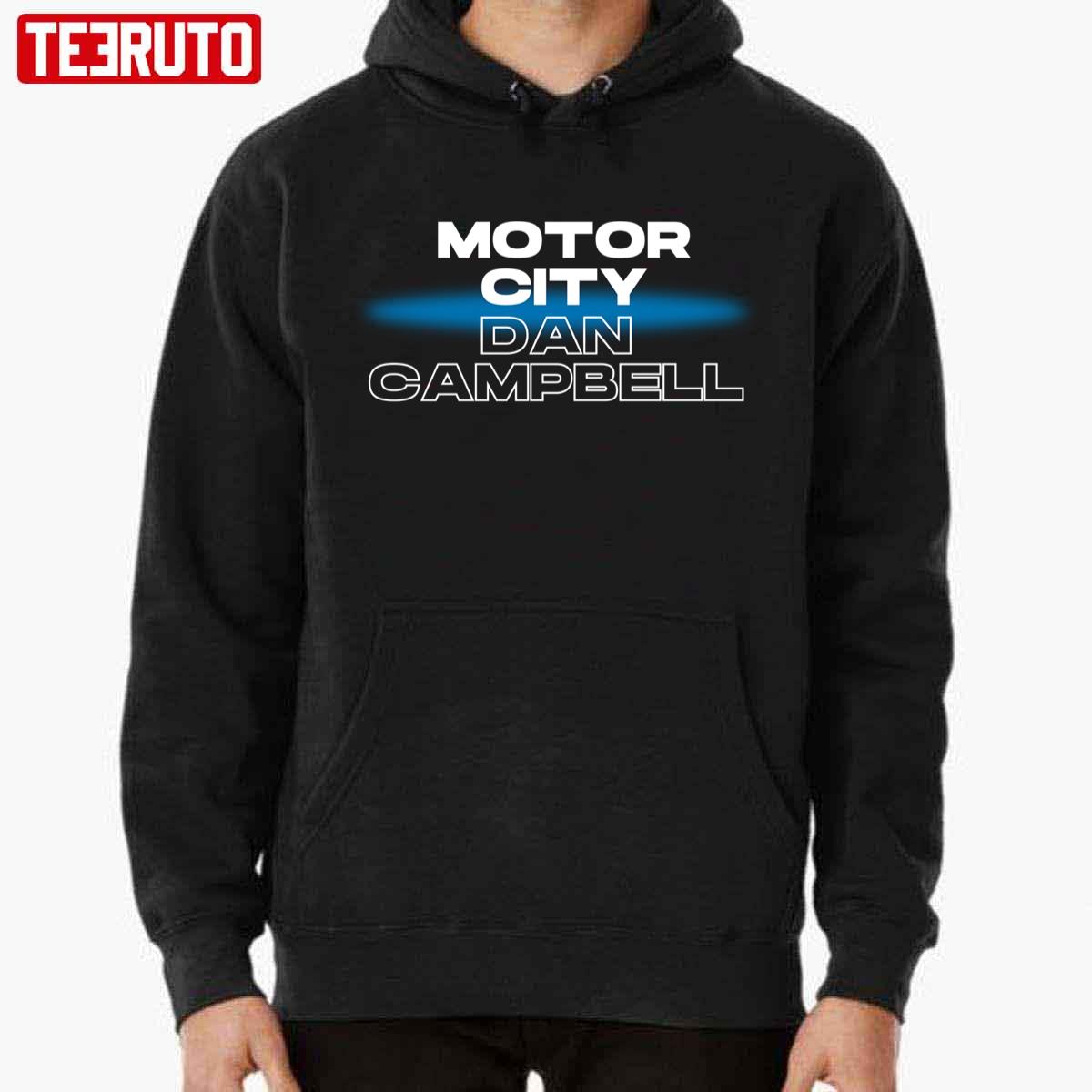 Motor City Dan Campbell Shirt Sweatshirt Hoodie Mcdc T Shirt Lions Dan  Campbell Nfl Football Shirts Detroit Lions Shirt Head Coach Lions Tshirt  Unique - Laughinks