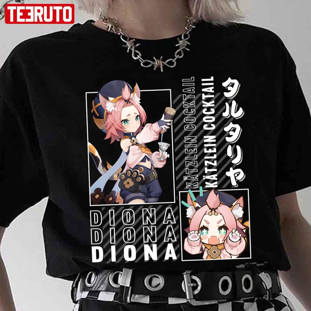 Diona Kätzlein Cocktail Genshin Impact Unisex T-Shirt - Teeruto