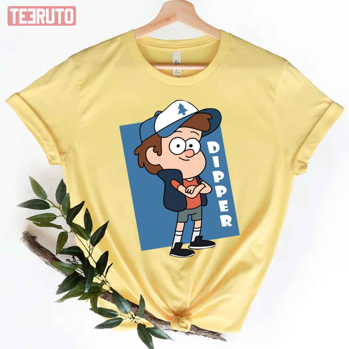 Dipper Pines Cute Design Gravity Falls Unisex T Shirt Teeruto