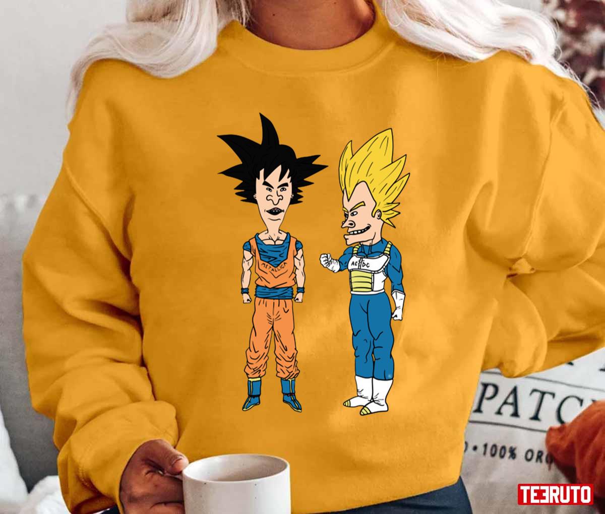 Dragon Ball And Son Goku Beavis And Butthead Unisex T-Shirt - Teeruto