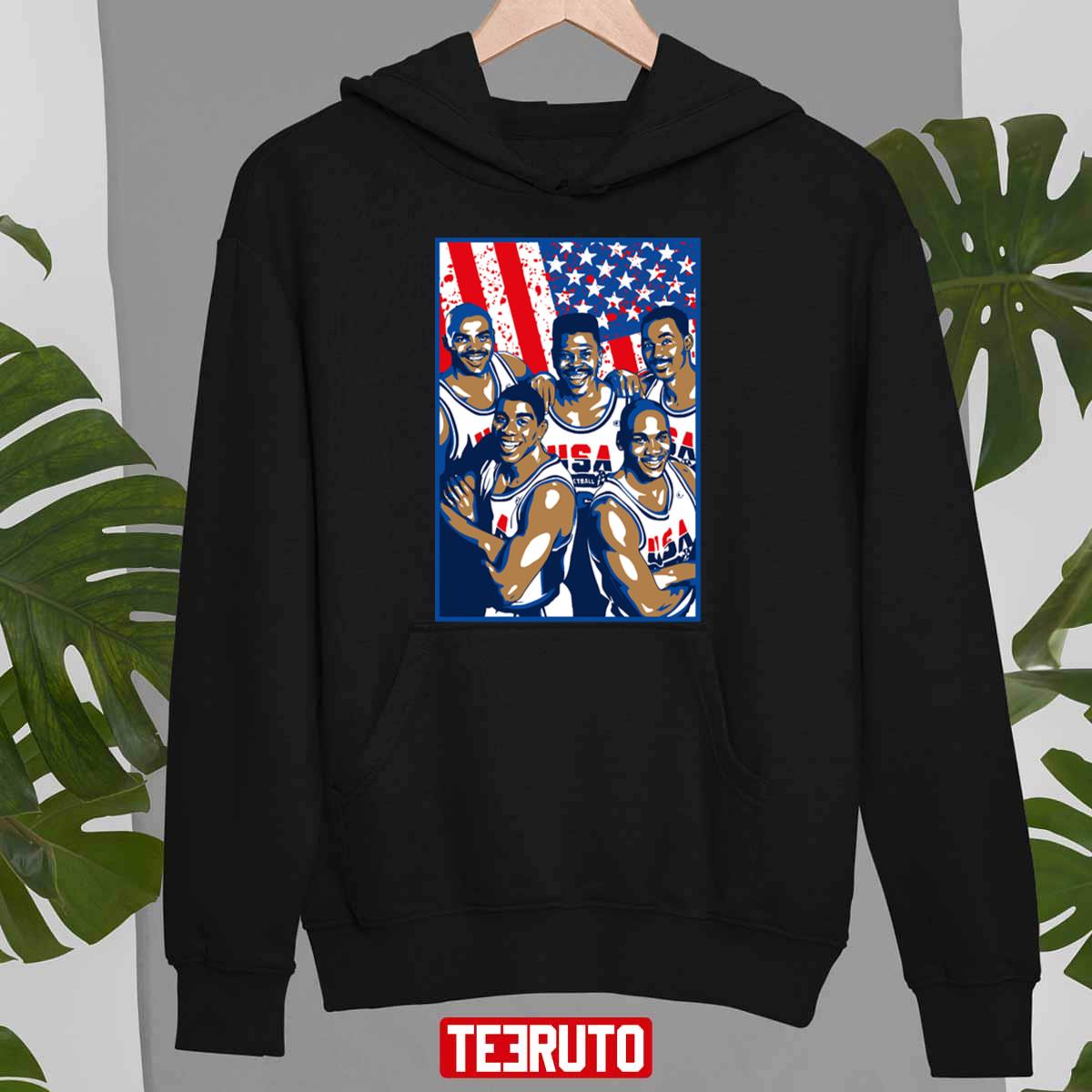 Dream Team Basketball Legends Assemble Unisex T-Shirt - Teeruto