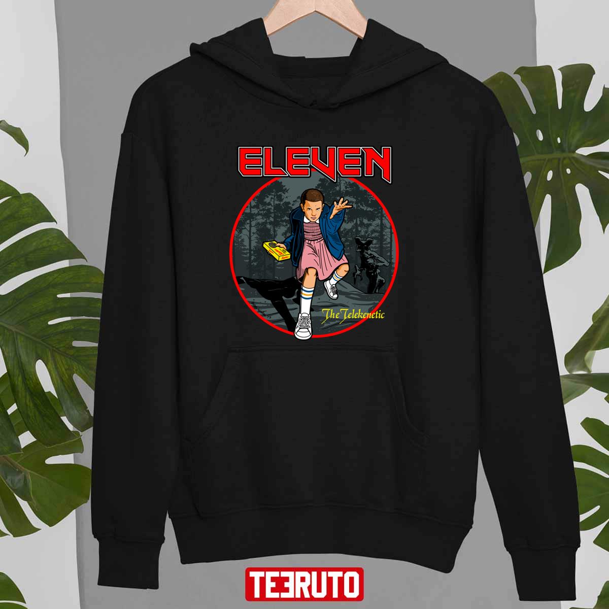 Eleven The Telekinetic Stranger Things X Iron Maiden Band Unisex Sweatshirt