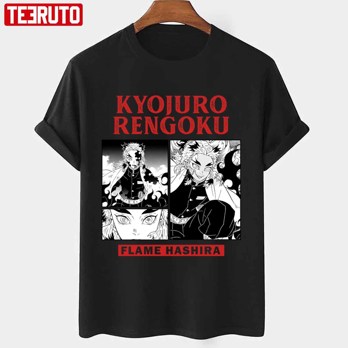 Flame Hashira Kyojuro Rengoku Demon Slayer Unisex T-shirt - Teeruto