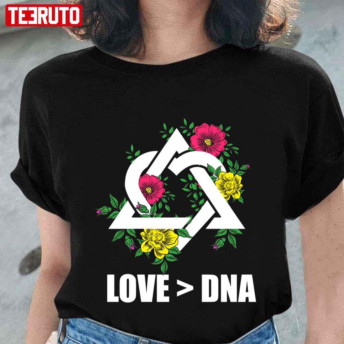Floral Adoption Announcement Day Family Gifts Dna Symbol Unisex T-Shirt