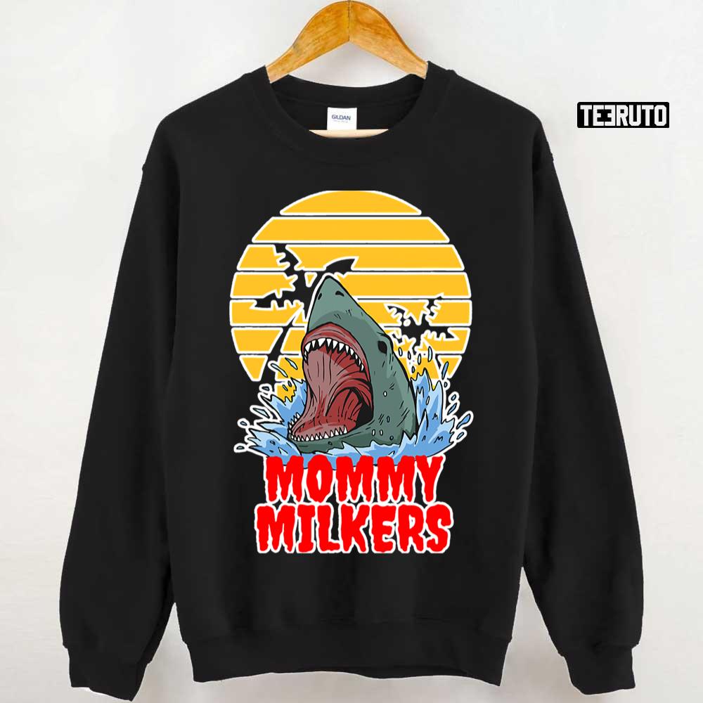 Funny Beach Shark Big Tiddy Goth Unisex Sweatshirt - Teeruto