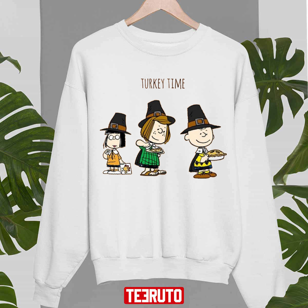 Funny Squad Peanuts Snoopy Design Thanksgiving Unisex Sweatshirt
