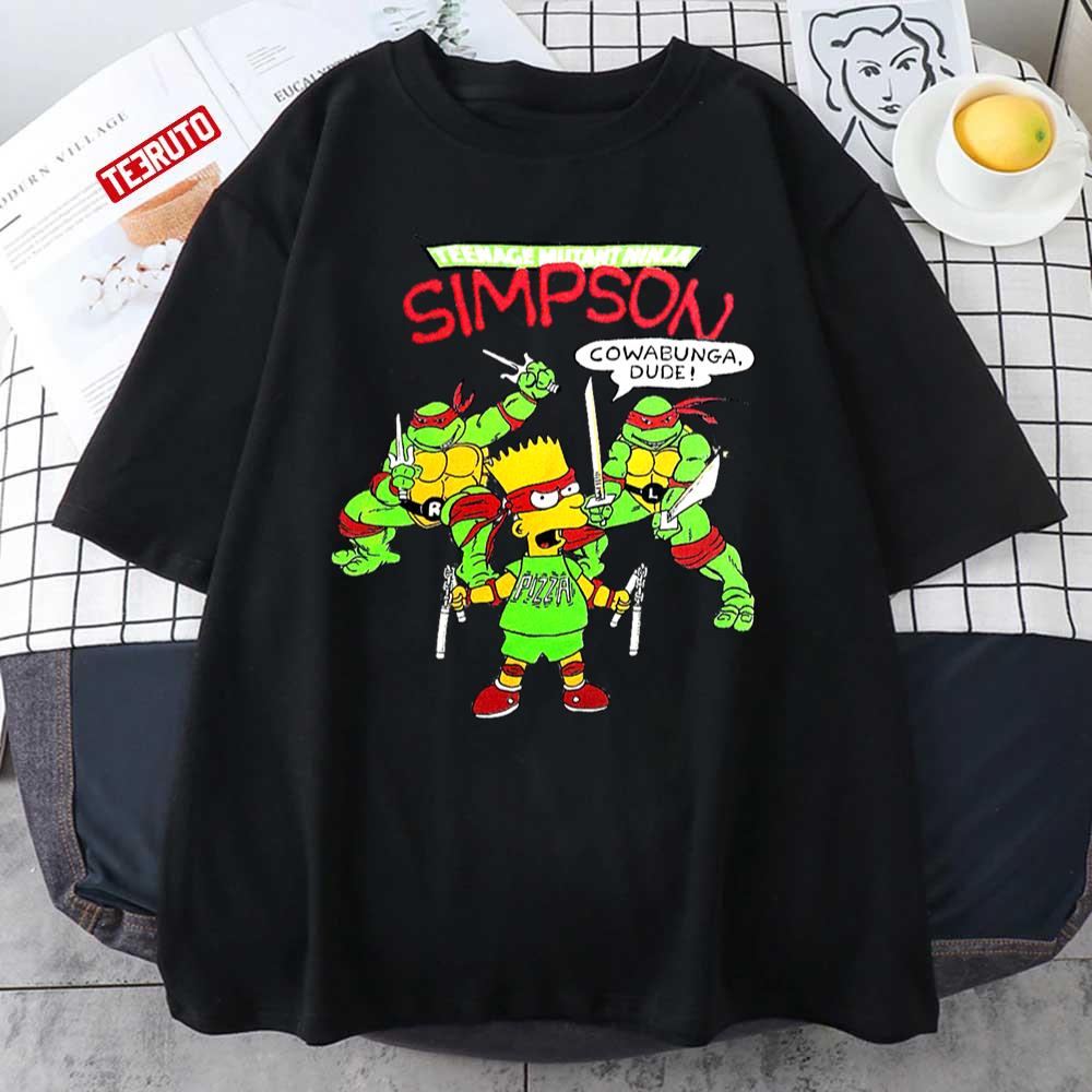 Vintage 90's Bart Simpson TMNT Teenage Mutant Ninja Turtles T-Shirt -  Custom T-Shirts Design