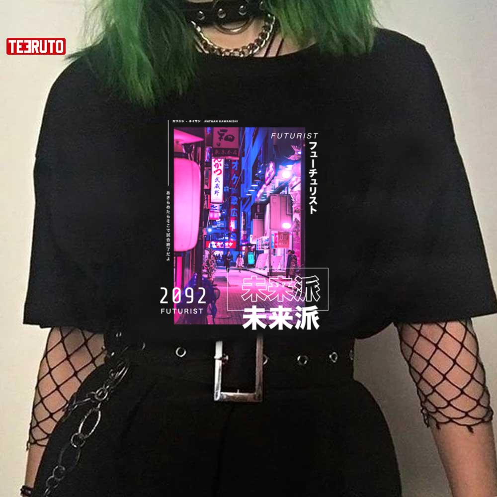 Japanese Cyberpunk Tokyo Streetwear Aesthetic Graphic Tee T