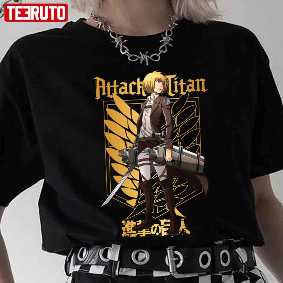 Gandeng Sampun Armin Arlert Attack On Titan Unisex T-Shirt - Teeruto