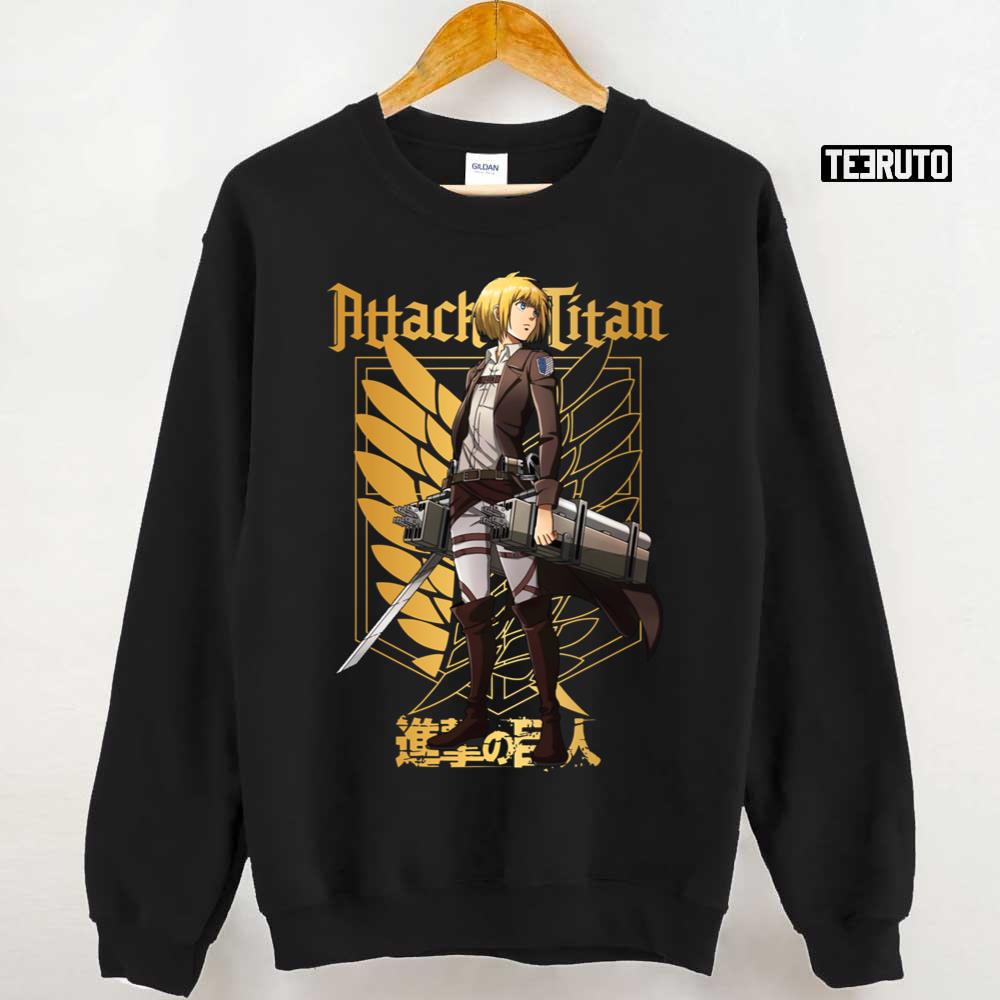 Gandeng Sampun Armin Arlert Attack On Titan Unisex T-Shirt - Teeruto