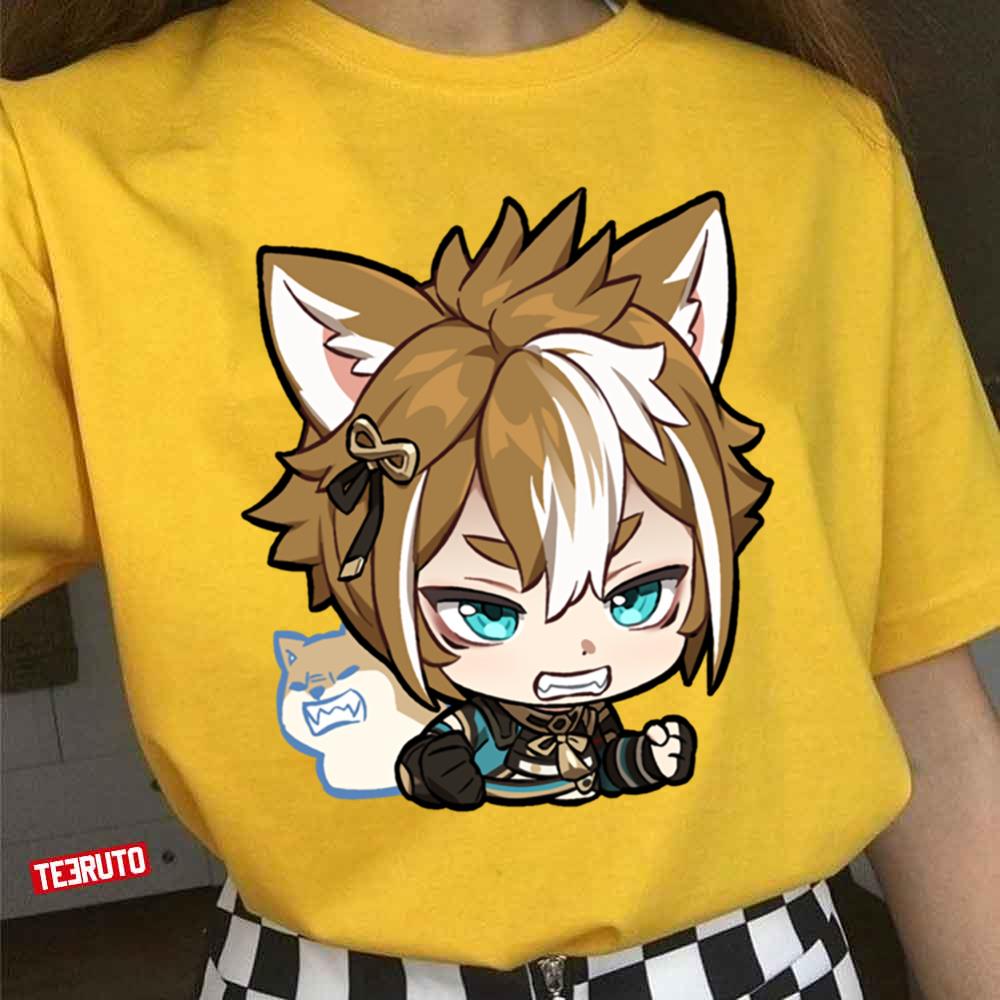 Get Angry Chibi Gorou Genshin Impact Unisex T-Shirt - Teeruto