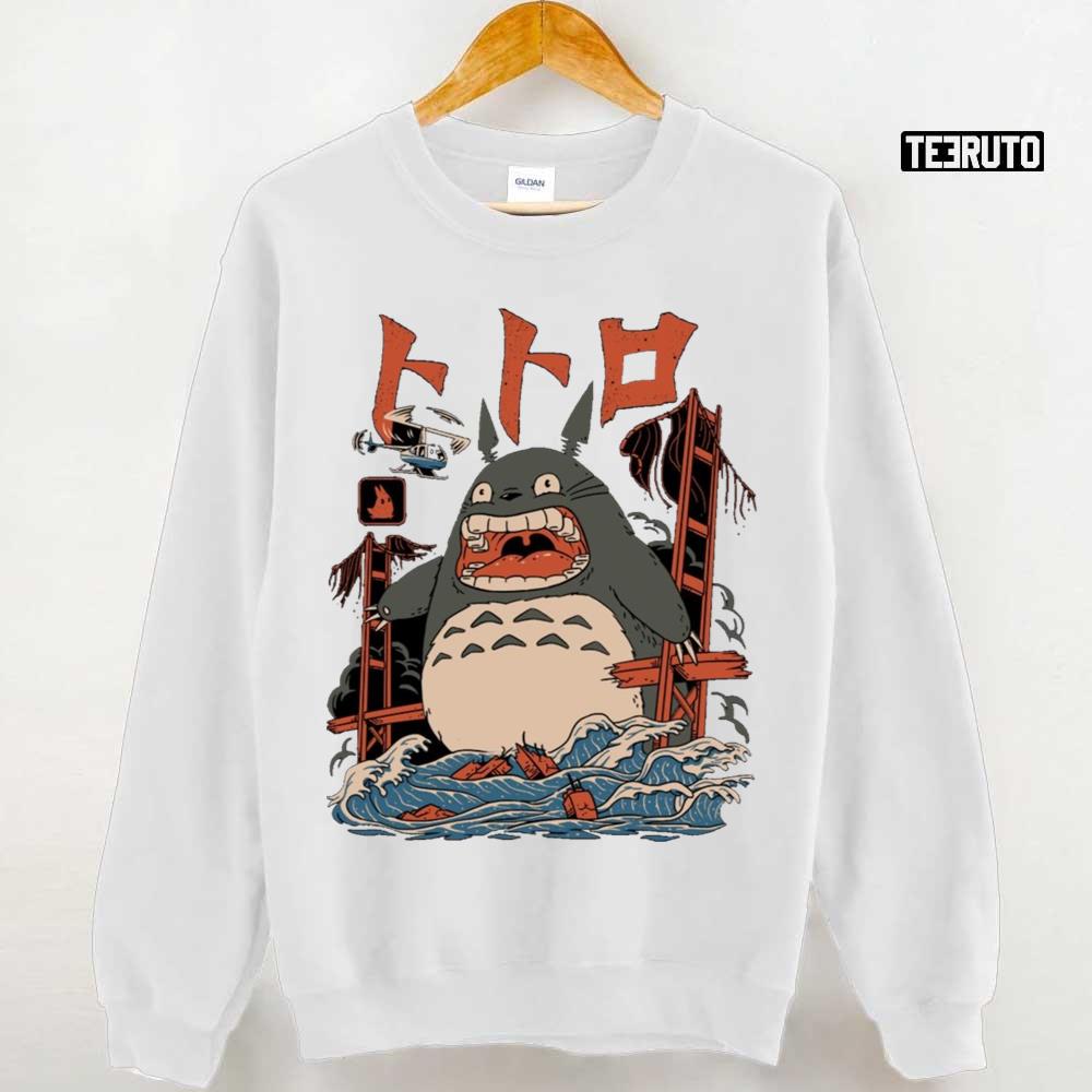 Giant Totoro Attack My Neighbor Totoro Unisex Hoodie - Teeruto