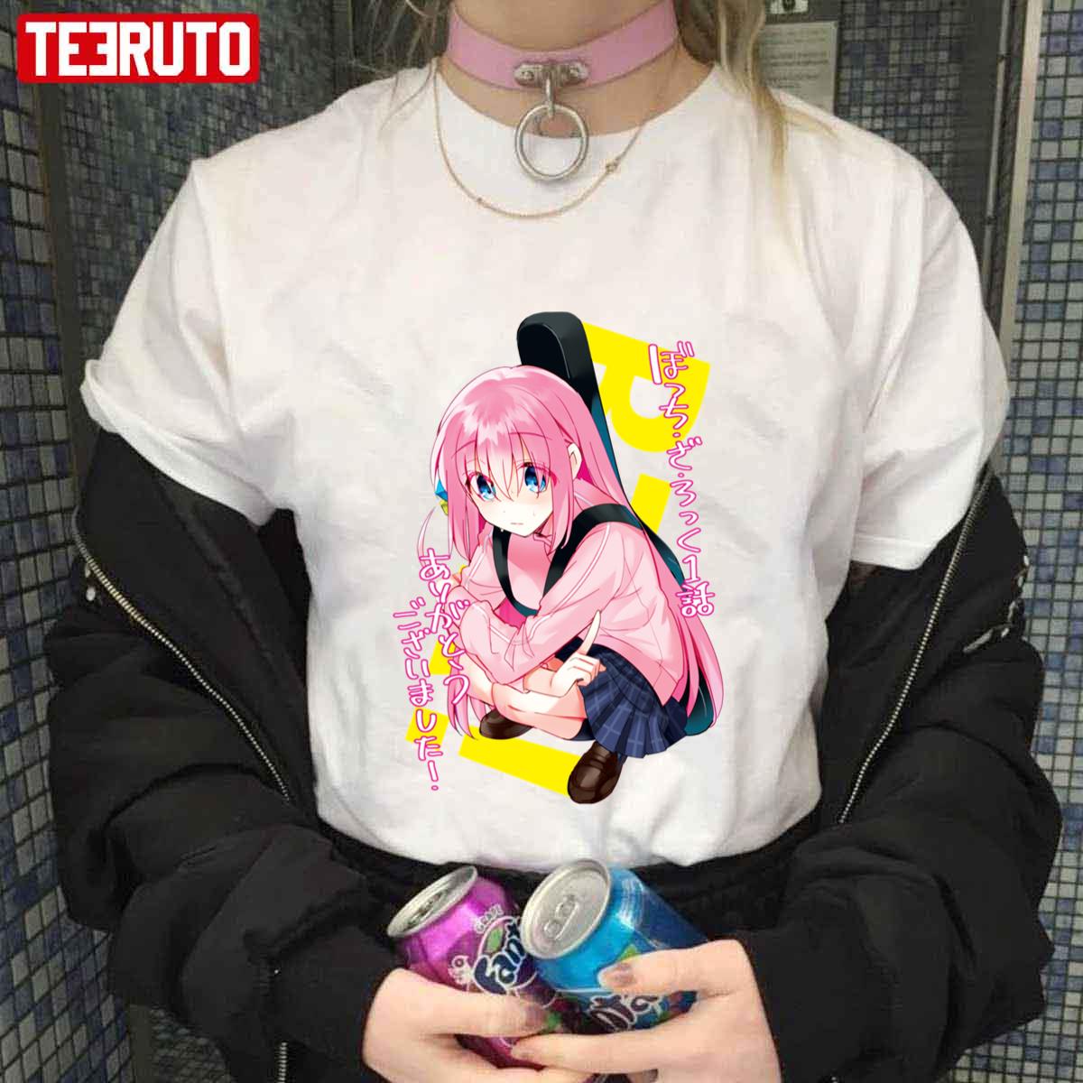 Anime BOCCHI THE ROCK! hitori bocchi T-shirt Summer women