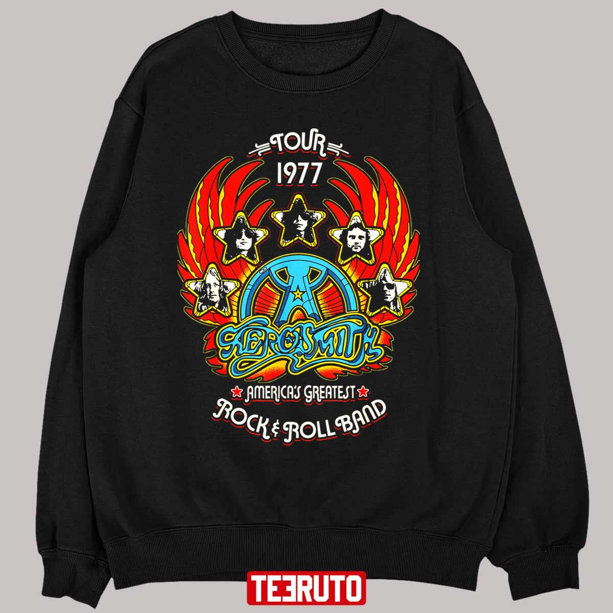 Great Rock And Roll Band Aerosmith Rockin Unisex Sweatshirt