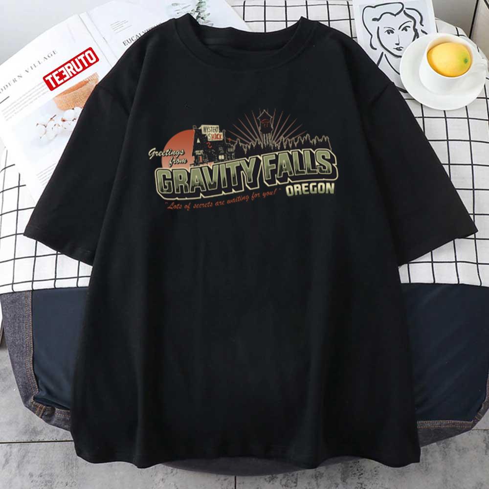 Greetings From Gf Gravity Falls Vintage Retro Unisex T-shirt - Teeruto