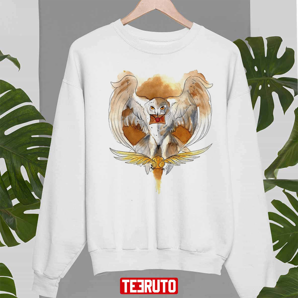 Harry Potter Hedwig Owl Design Hogwarts Unisex Sweatshirt - Teeruto