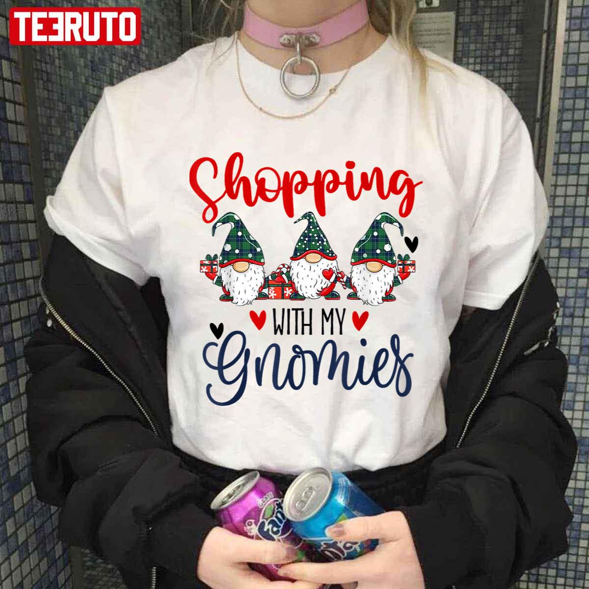 Hearts To You Shopping With My Gnomies Unisex Sweatshirt