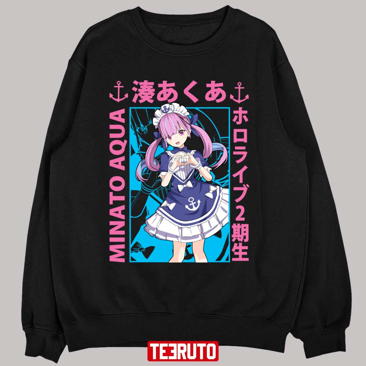 Hololive Minato Aqua Heart Sign Unisex T-Shirt - Teeruto