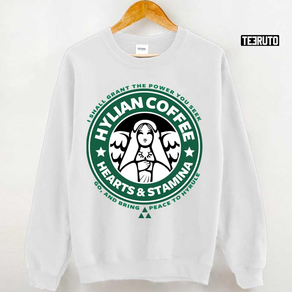 Hylian Coffee Hearts & Stamina Starbucks Unisex T-Shirt