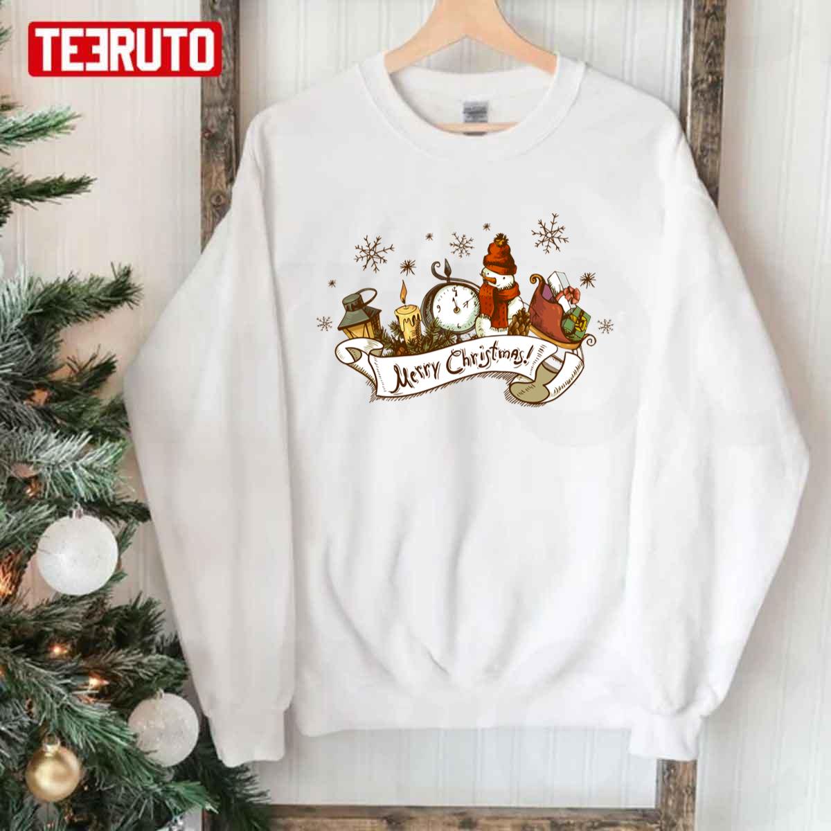 It's Christmas Time Retro Vintage Unisex Sweatshirt