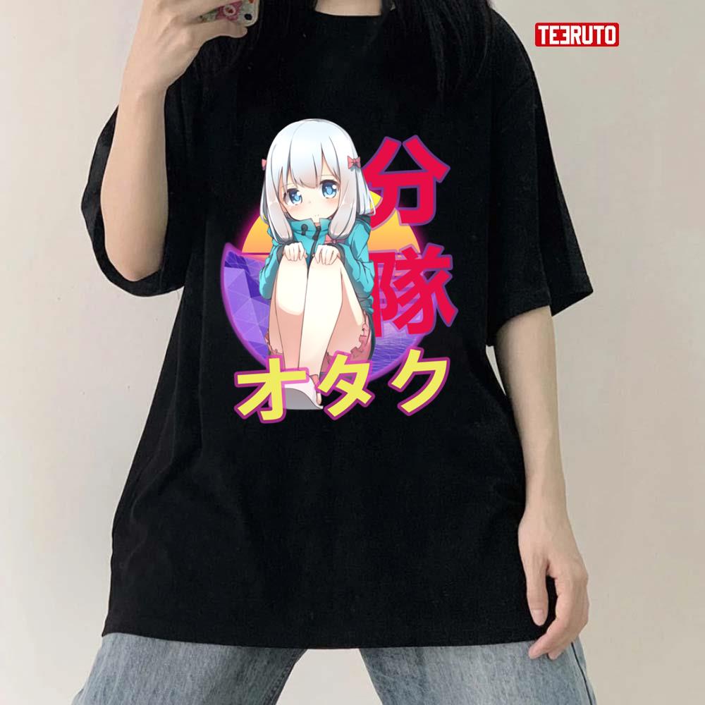 Izumi Sagiri Eromanga Sensei Retro Sunset Anime Design Unisex T-Shirt