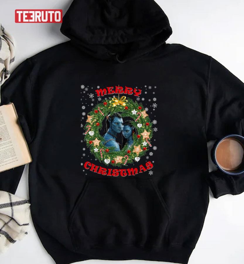 Jake And Neyturi Christmas Wreath Merry Xmas Avatar Unisex Sweatshirt Jake And Neyturi Christmas Wreath Merry Xmas Avatar Unisex Sweatshirt