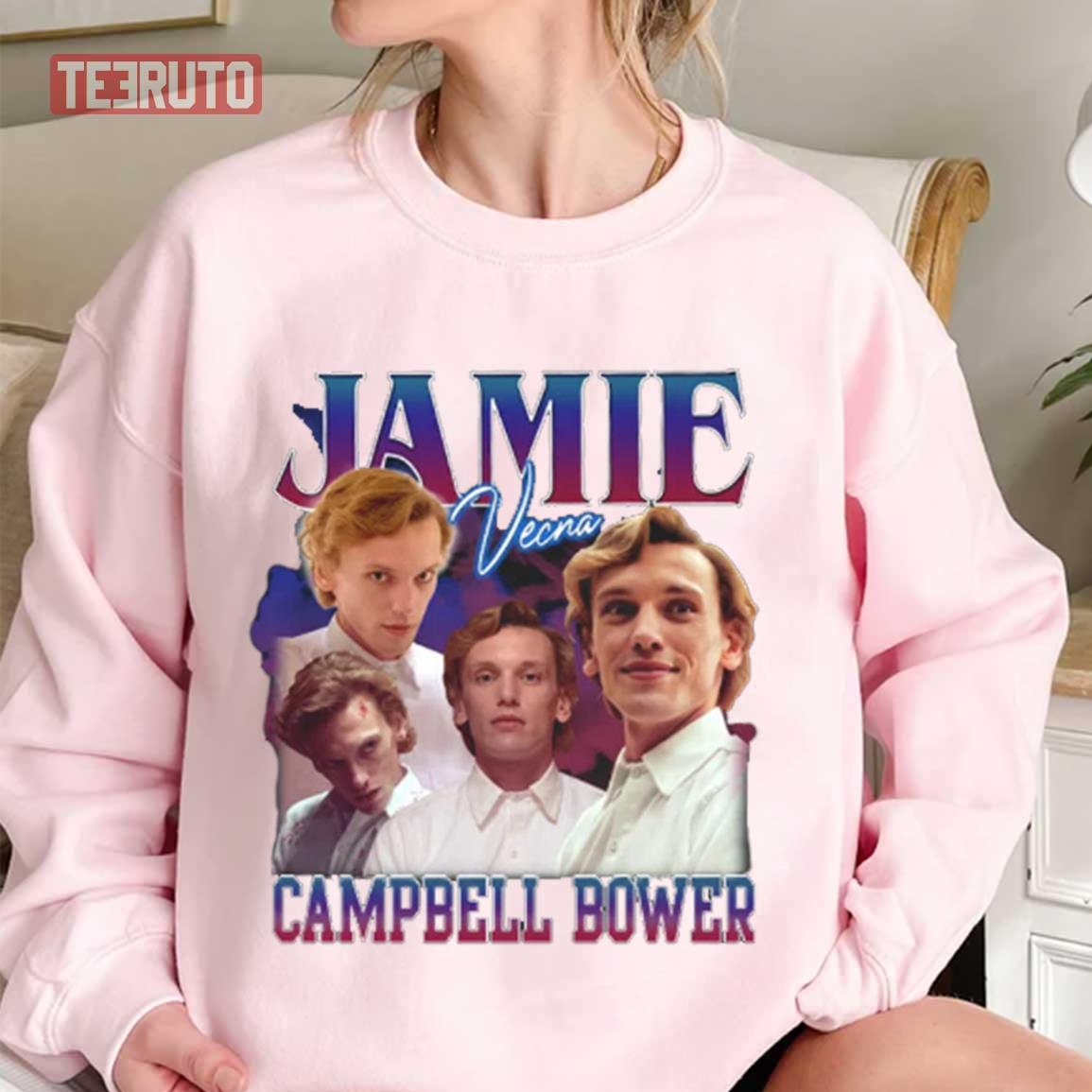 Jamie Campbell Bower Vecna Vintage Bootleg 90s Unisex Sweatshirt - Teeruto