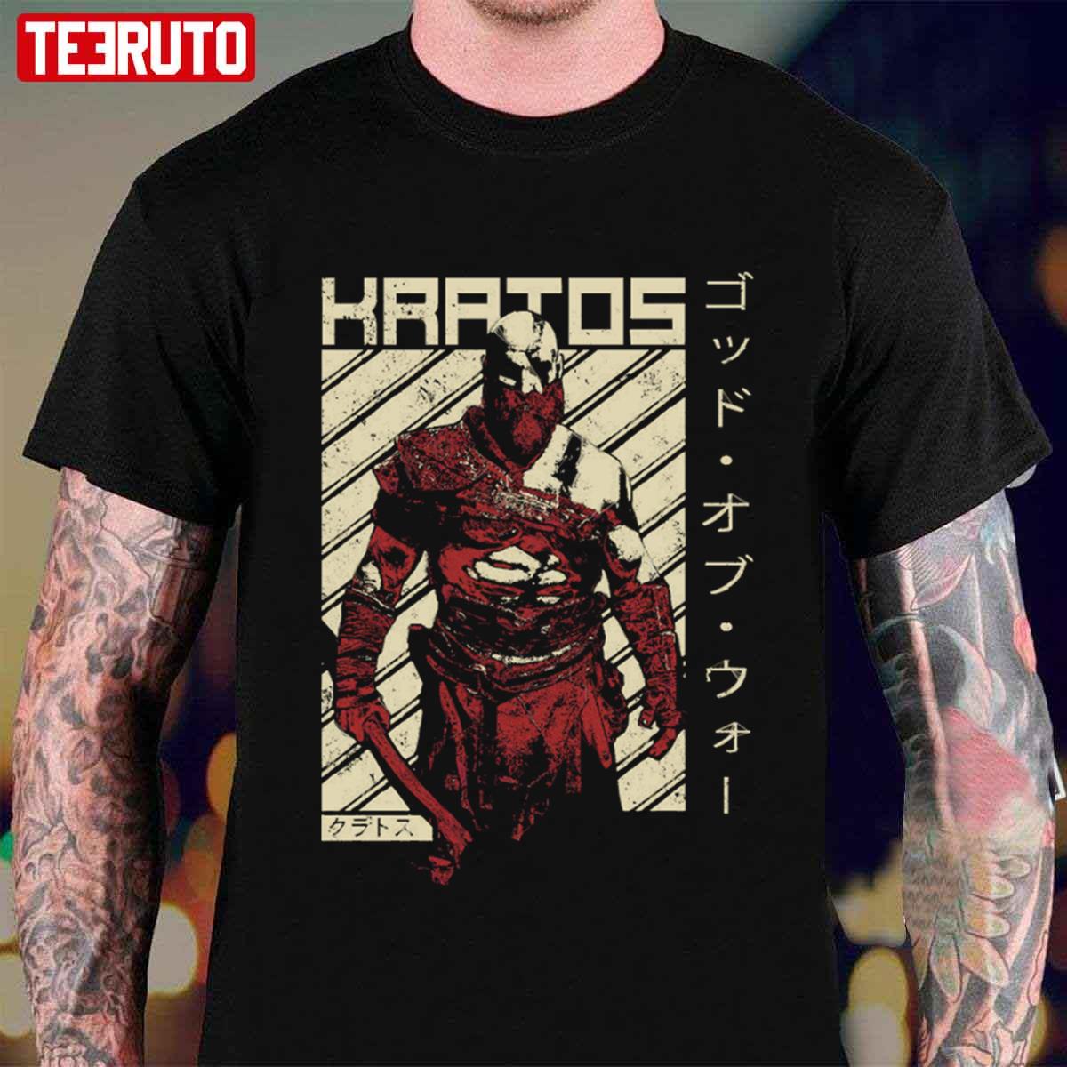 Japanese Kratos God Of War Video Game Unisex T-shirt