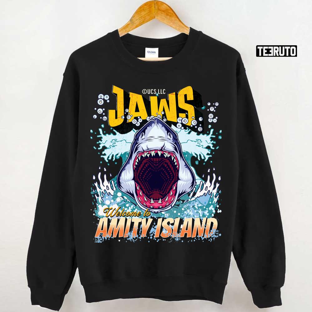 Jaws Fan Art To Amity Island Quint's Shark Fishing Unisex